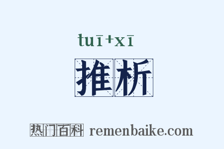 推析是什么意思的图片
